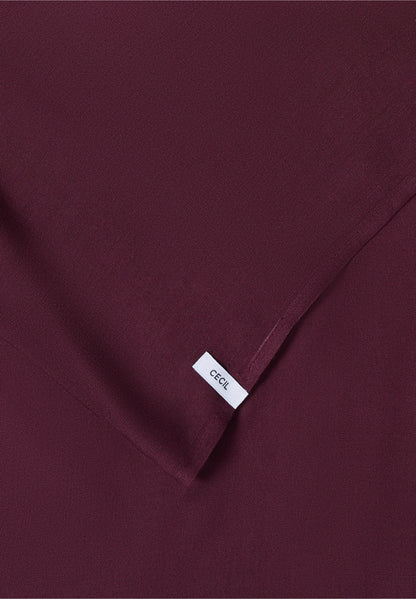 Lightweight Viscose Loop Scarf, Burgundy