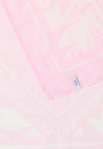 Printed Bandana with Logo Detail, Pink