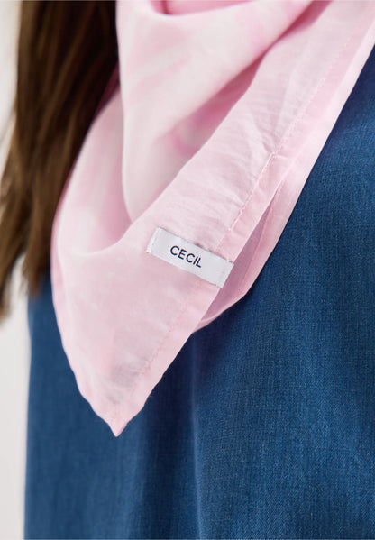 Printed Bandana with Logo Detail, Pink