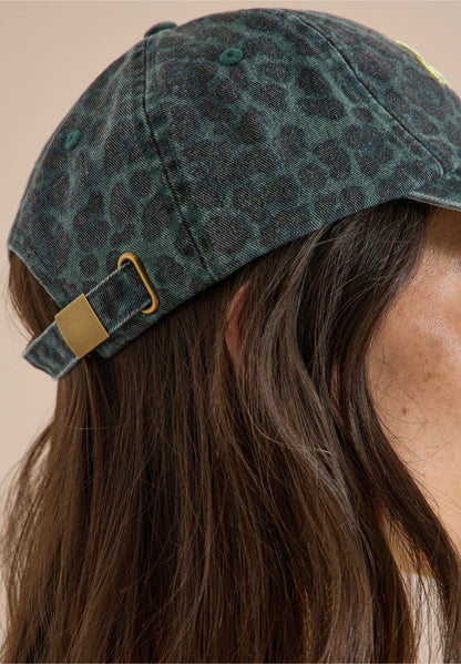 Leopard Print Cotton Baseball Cap