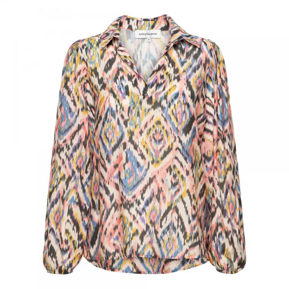 Wendy Ikat Print Shirt