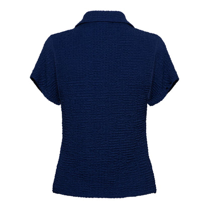 Textured Button Front Shirt