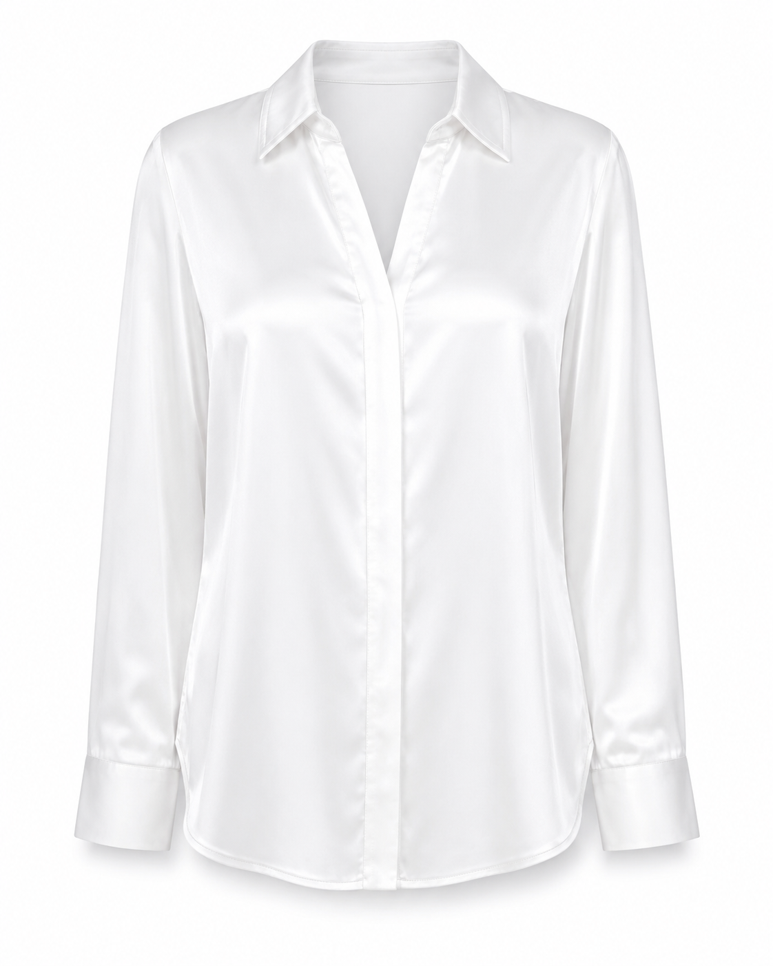 Silk Look Relaxed Fit Shirt
