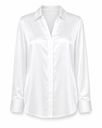 Silk Look Relaxed Fit Shirt