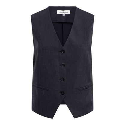 Classic Black Tailored Vest