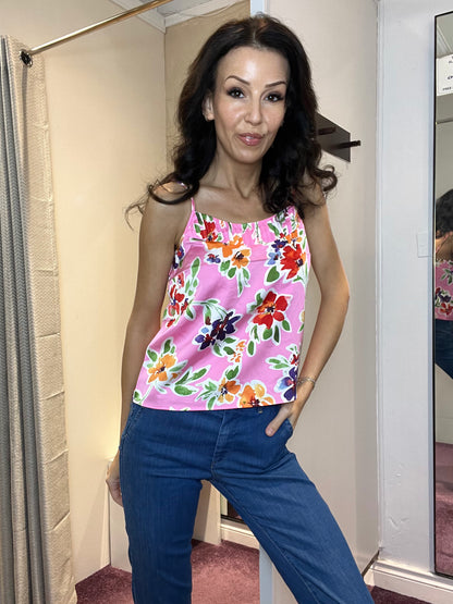 Top with Floral Pattern