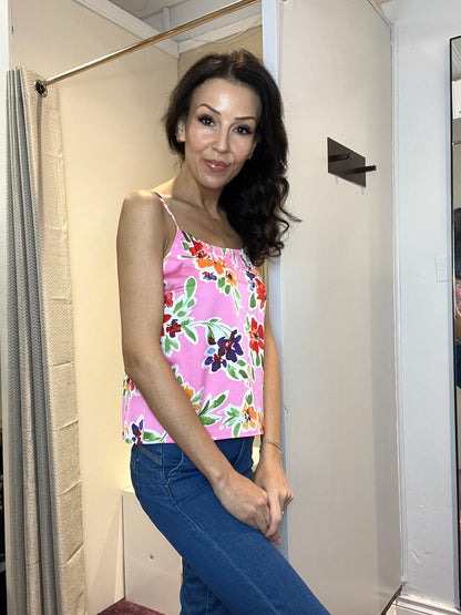 Top with Floral Pattern