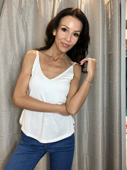 Bamboo Straps Top with Hardware
