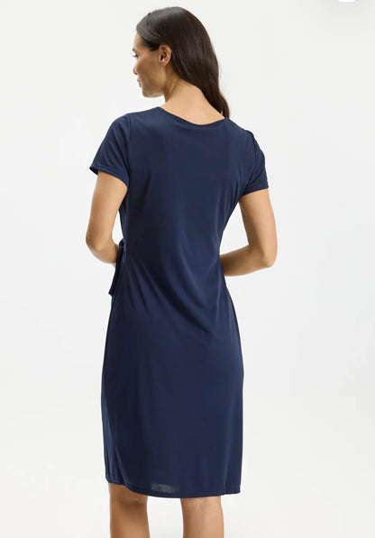 Jersey Dress with Tie Waist