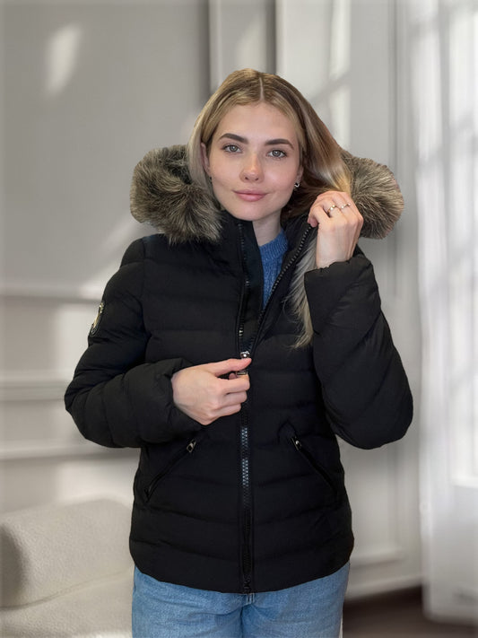 Fuji Faux Fur Hood Padded Jacket