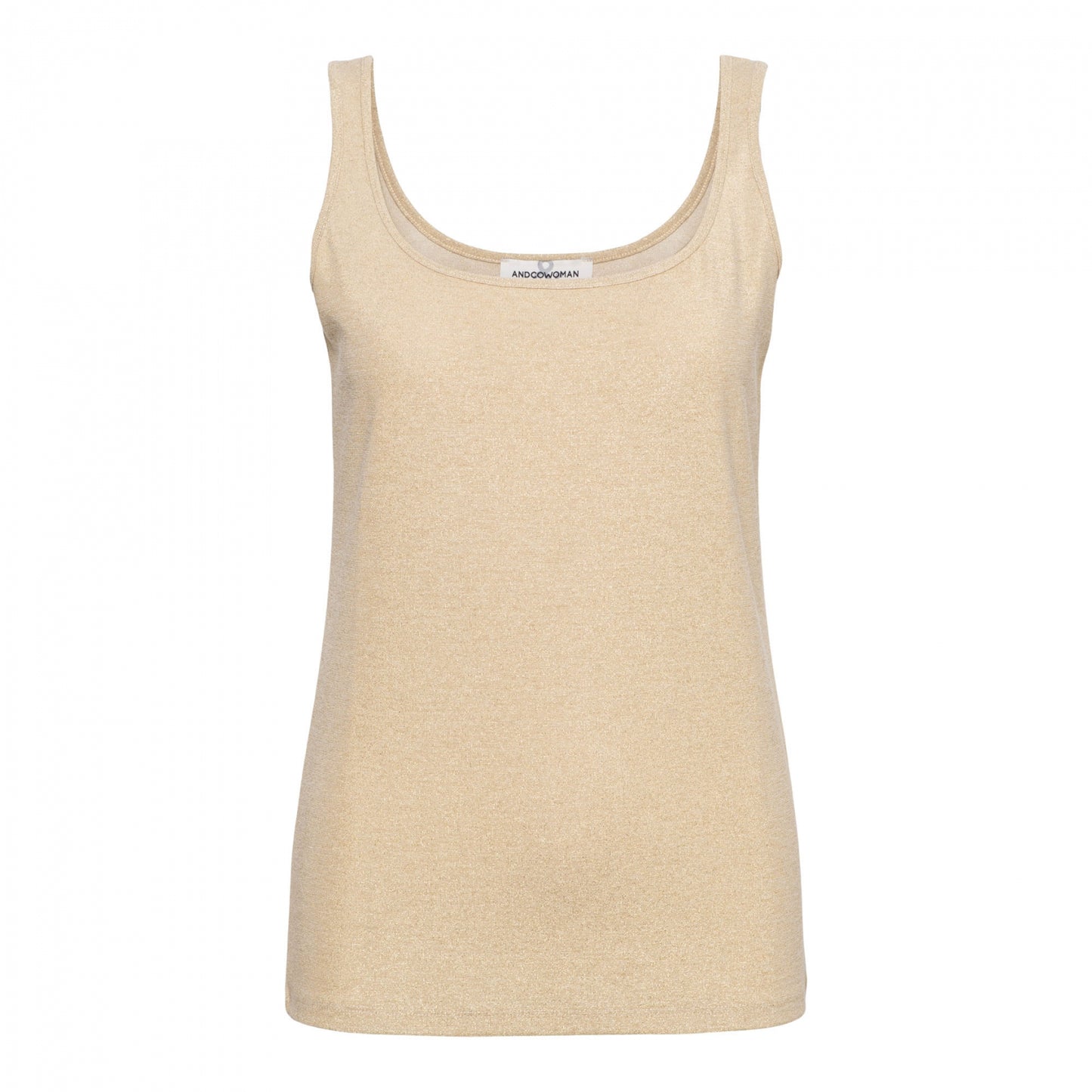 Metallic Champagne Tank Top