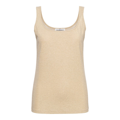 Metallic Champagne Tank Top