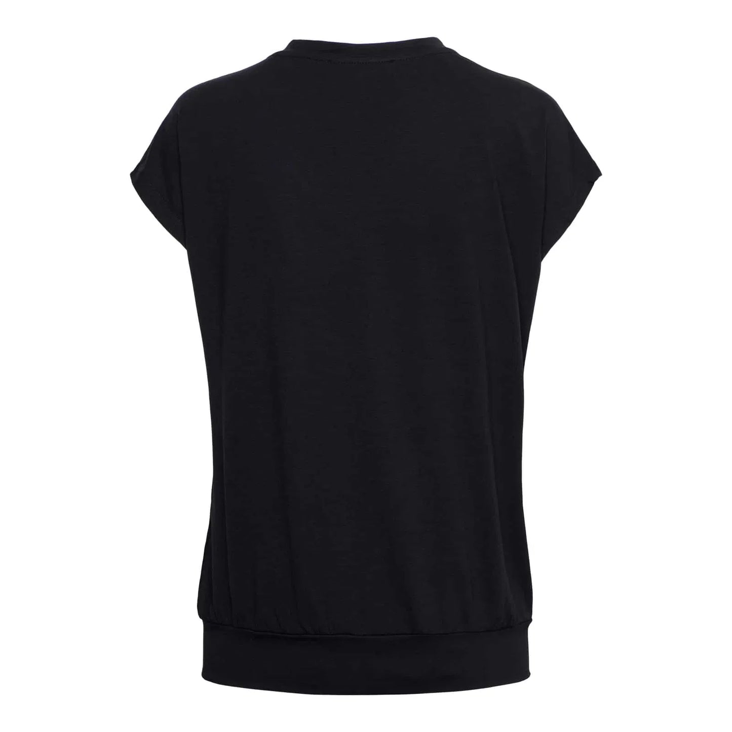 V-neck Jersey Top, Navy