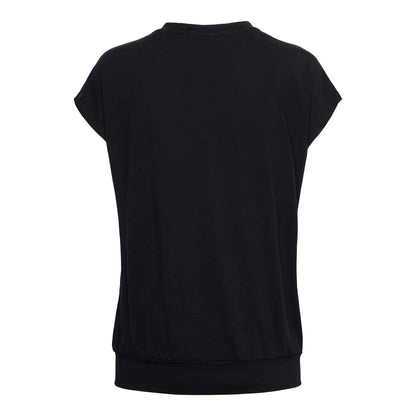 V-neck Jersey Top, Navy