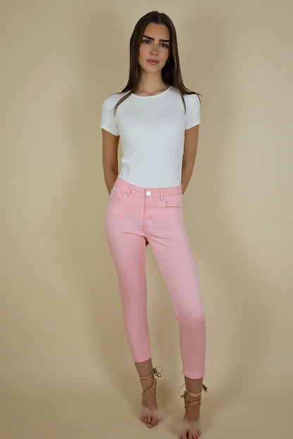 Unity 3/4 Tencel Trouser - 25" Leg, Pink