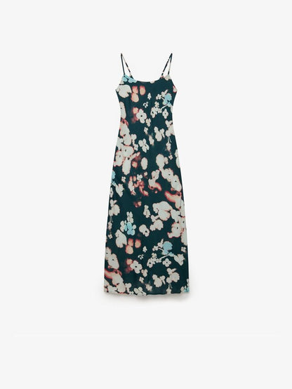 Superdry  Printed Maxi Slip Dress, Green Floral Print