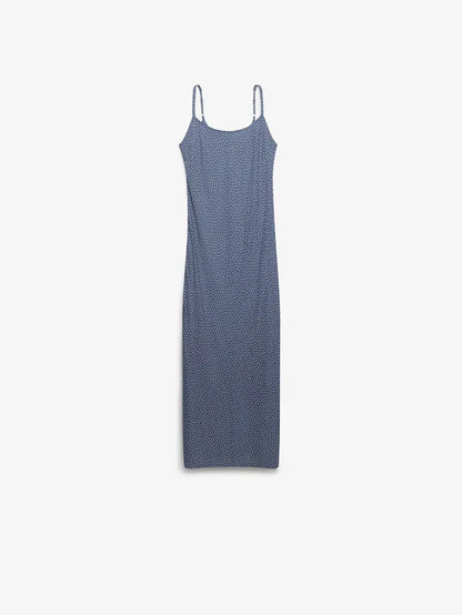Superdry Printed Maxi Dress, Blue