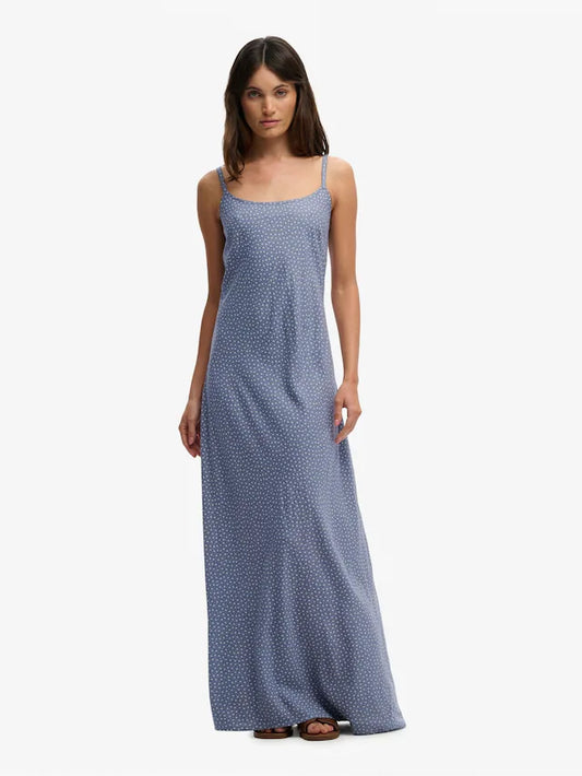 Superdry Printed Maxi Dress, Blue