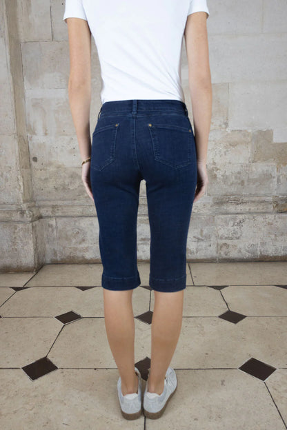 Trimmed Denim Short