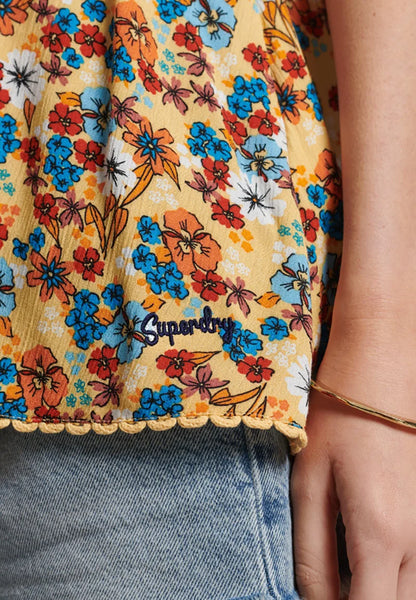 Halter Neck Floral Top