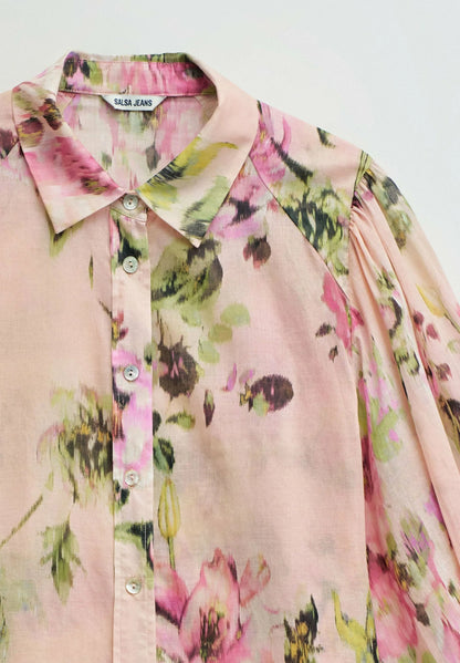 Salsa Jeans Floral Cotton Blouse