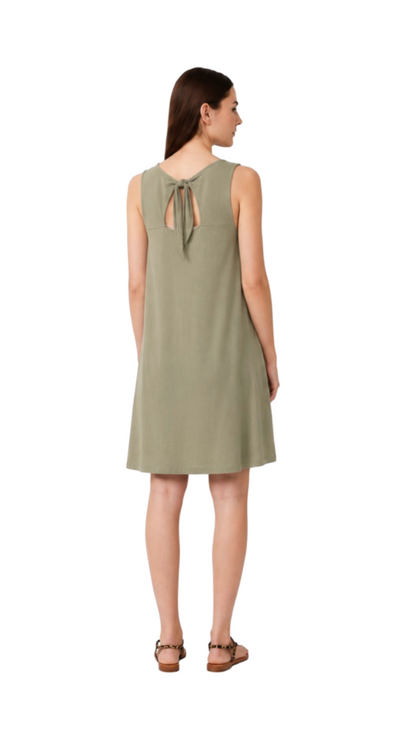 Sleeveless Tie-Back A-Line Dress