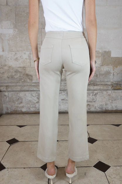 Nala Wide Leg Trouser - 29" Leg, Beige