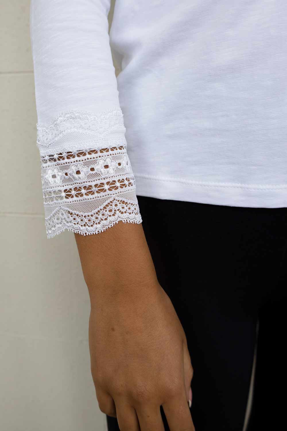 Nantes Lace Cotton Top