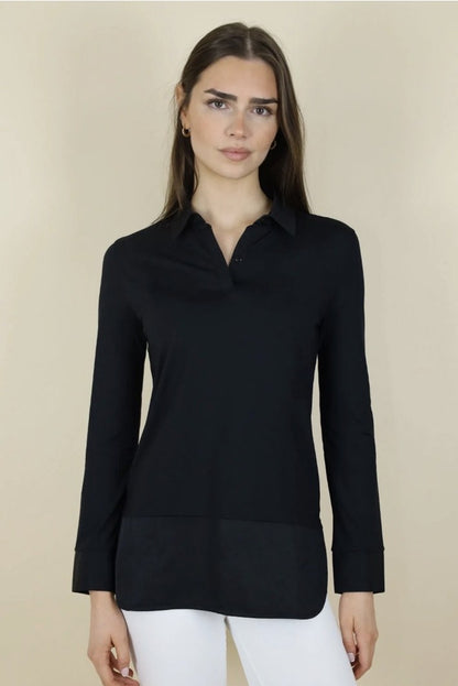 No2moro Fenty layering shirt black front