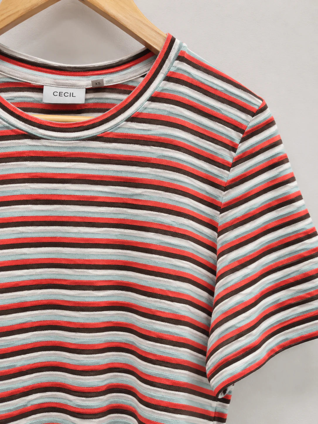 Multicolour Striped Cotton T-Shirt