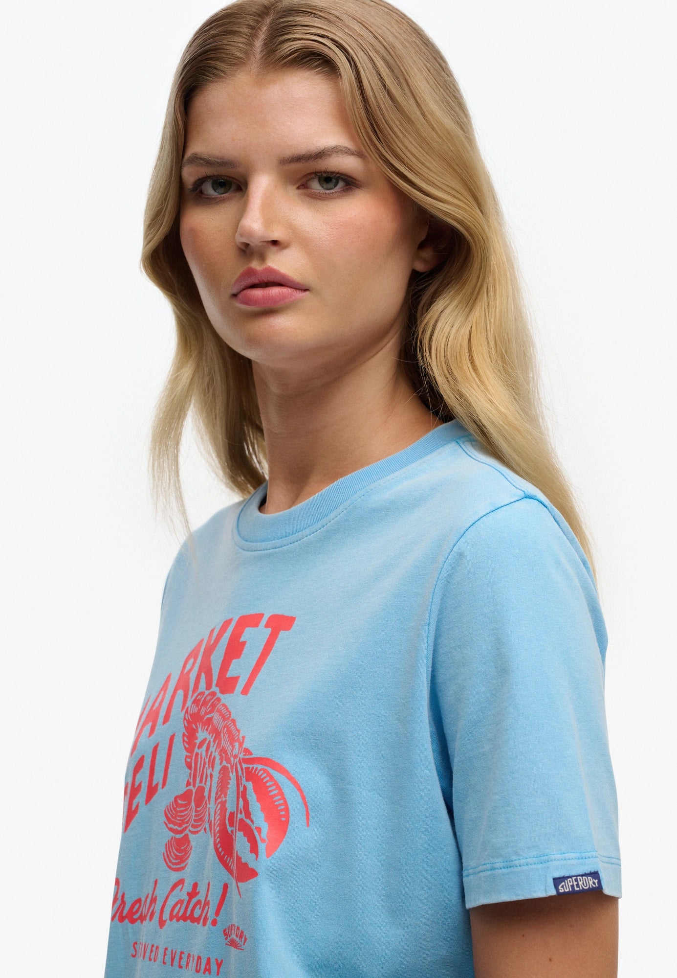 Superdry Graphic Print T-Shirt, Blue
