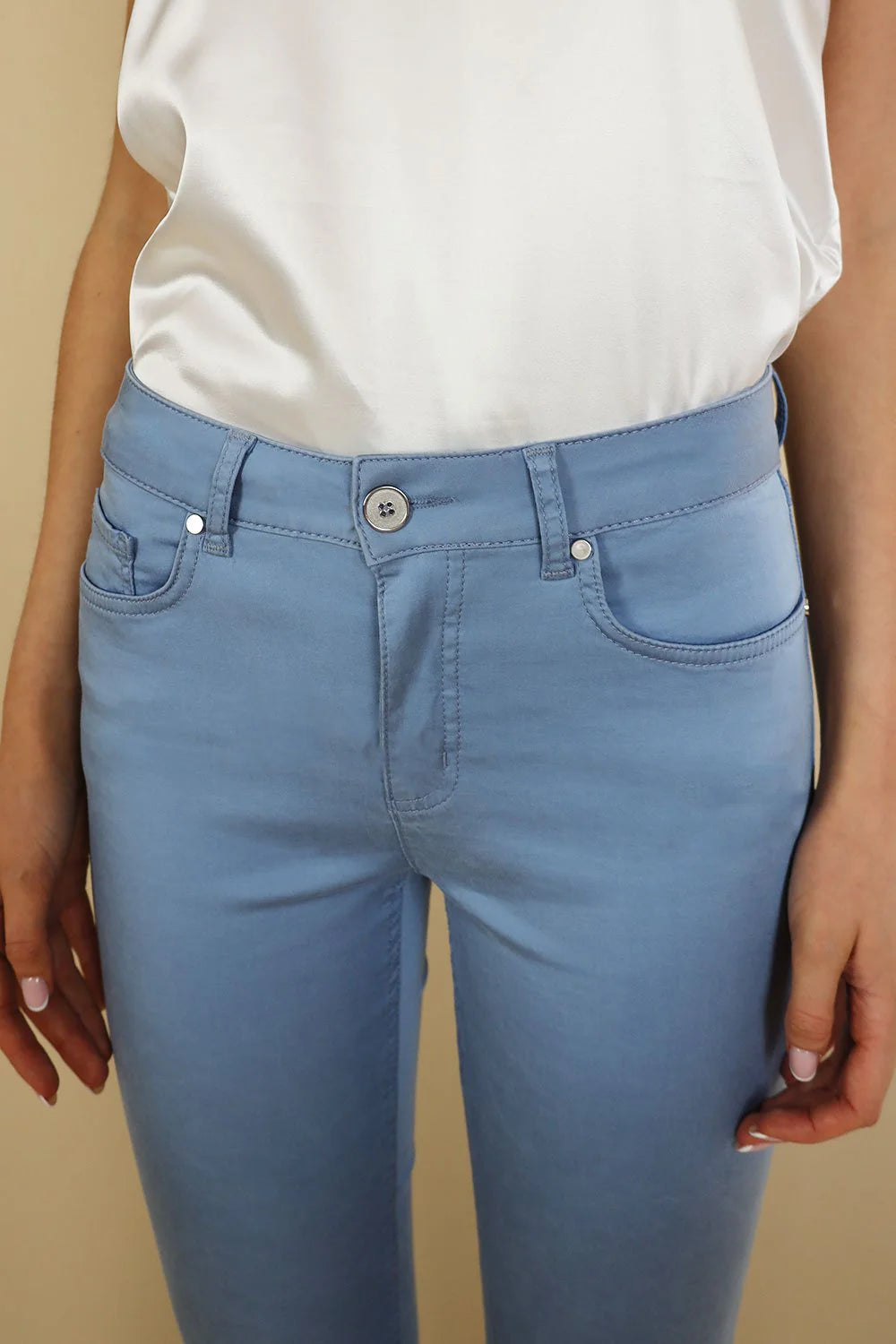 Unity 3/4 Tencel Trouser - 25" Leg, Blue