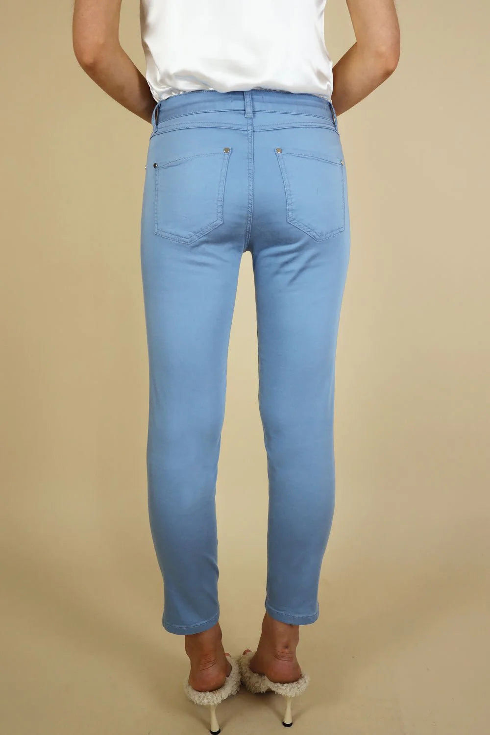 Unity 3/4 Tencel Trouser - 25" Leg, Blue