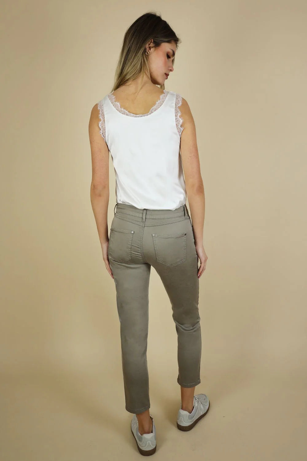 Unity 3/4 Tencel Trouser - 25" Leg, Dark Taupe