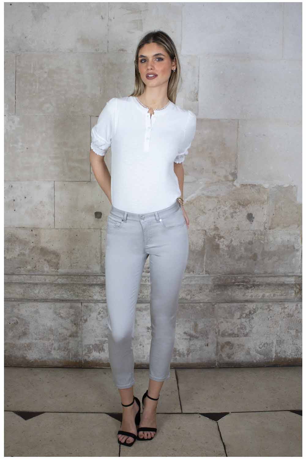 Unity 3/4 Tencel Trouser - 25" Leg, Grey