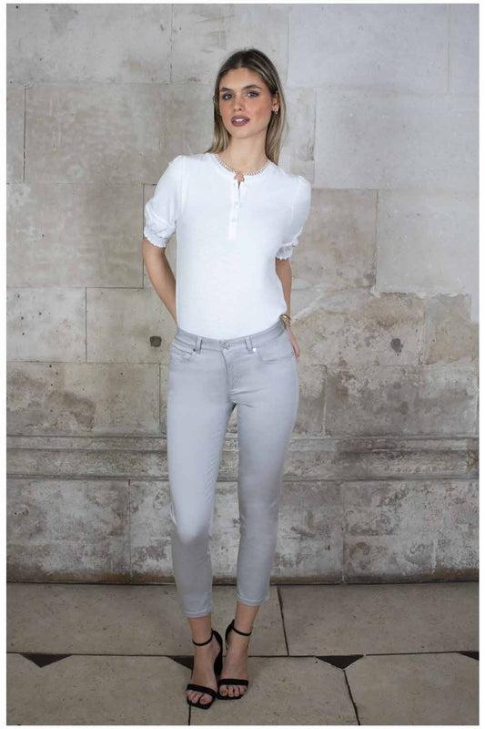 Unity 3/4 Tencel Trouser - 25" Leg, Grey