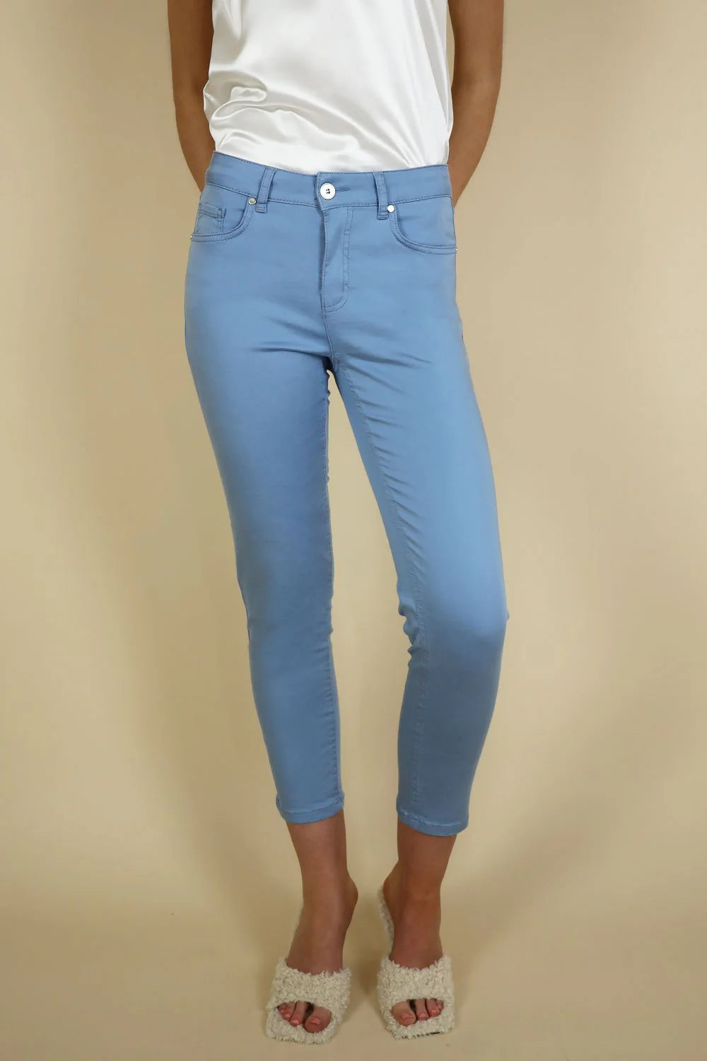 Unity 3/4 Tencel Trouser - 25" Leg, Blue