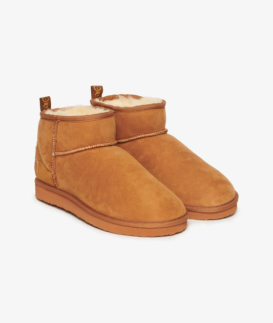 Suede Sherpa Mini Boots