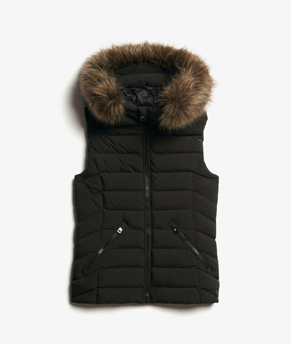 Fuji Faux Fur Hooded Gilet