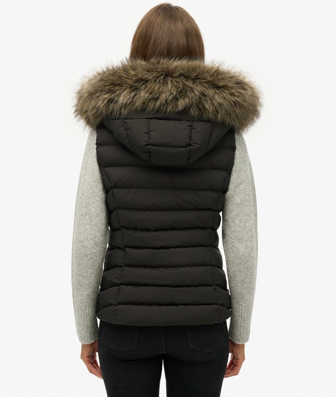 Fuji Faux Fur Hooded Gilet