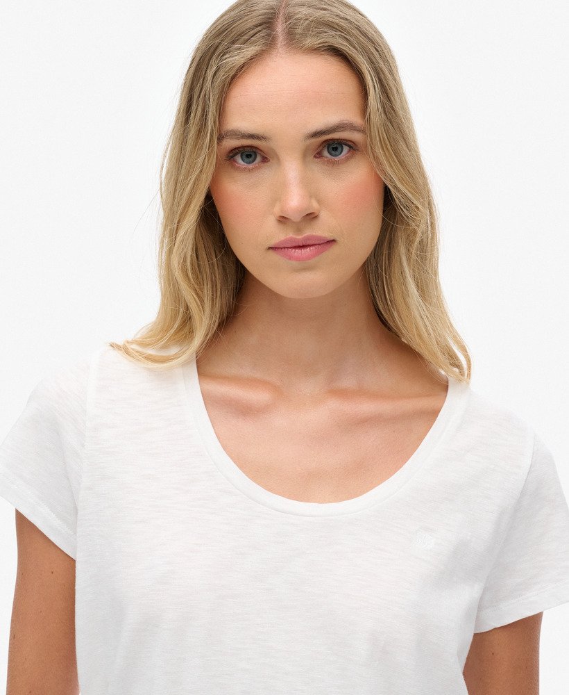 Studios Scoop Neck T-Shirt, Optic White