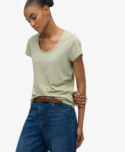 Studios Scoop Neck T-Shirt, Sage Green