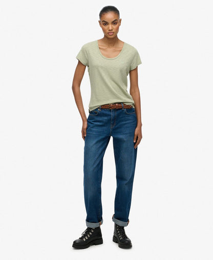 Studios Scoop Neck T-Shirt, Sage Green