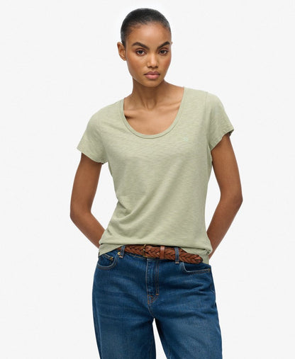 Studios Scoop Neck T-Shirt, Sage Green