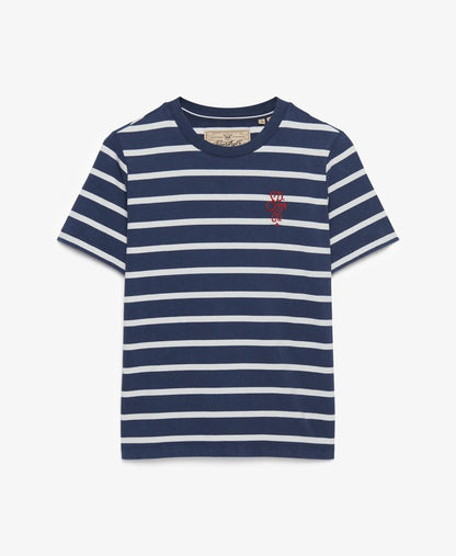 Superdry Heritage Hamptons Stripe T-Shirt, Navy