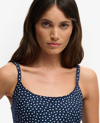 Superdry Printed Maxi Dress, Navy