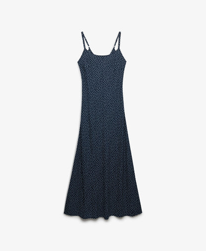 Superdry Printed Maxi Dress, Navy
