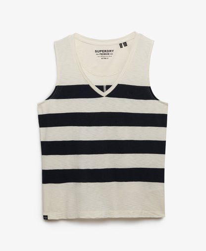Superdry Studios Striped V-Neck Vest Top
