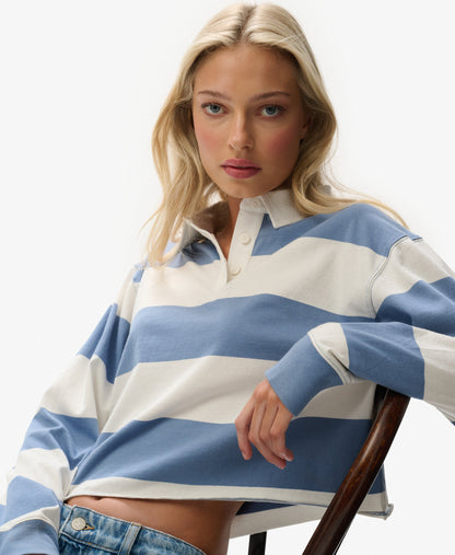 Superdry Oversized Cropped Rugby Top
