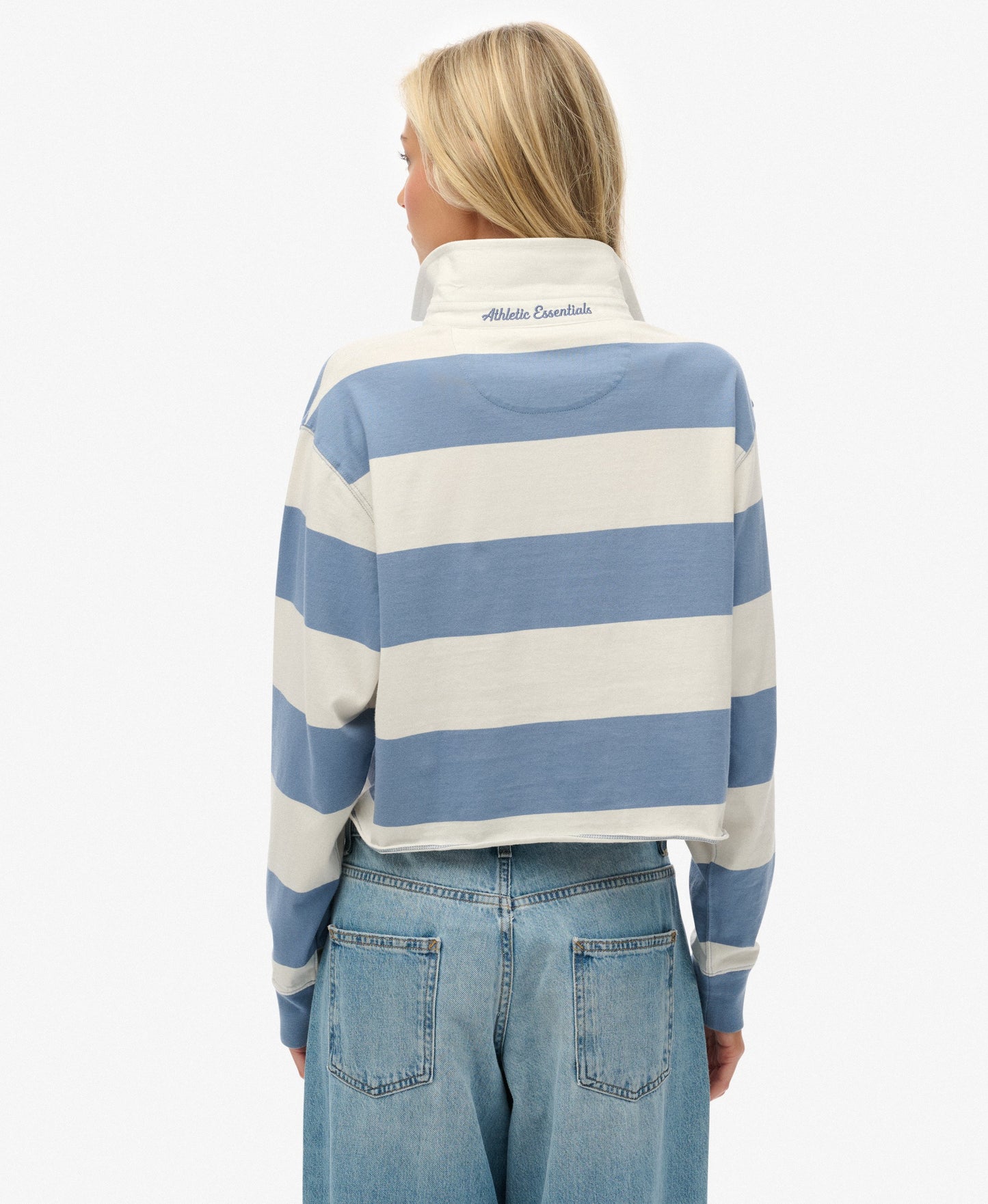 Superdry Oversized Cropped Rugby Top
